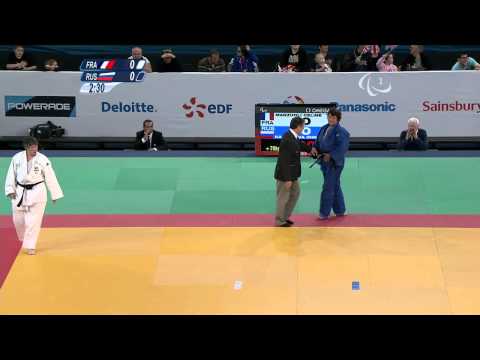 Judo - FRA vs RUS - Women +70 kg Quarterfinals - London 2012 Paralympic Games