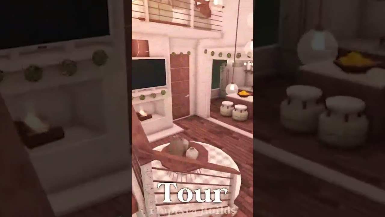 roblox bloxburg Shorts   botanical modern loft apartment ꒰ full build & tour #6