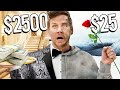 25 VS 2500 VALENTINES DAY DATES Budget Challenge