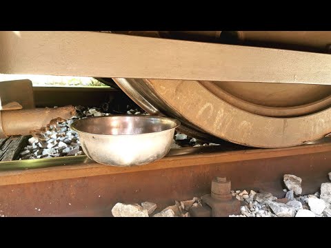 Metal Things vs Train! Crushing Things Train Experiment @TrainXperiments