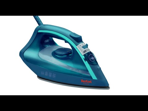 TEFAL FV1712 Garų lygintuvas, 2000 W, Vanduo tank capacity 200 ml, Continuous steam 24 g/min, Steam boost performance 85 g/min, Žalias video