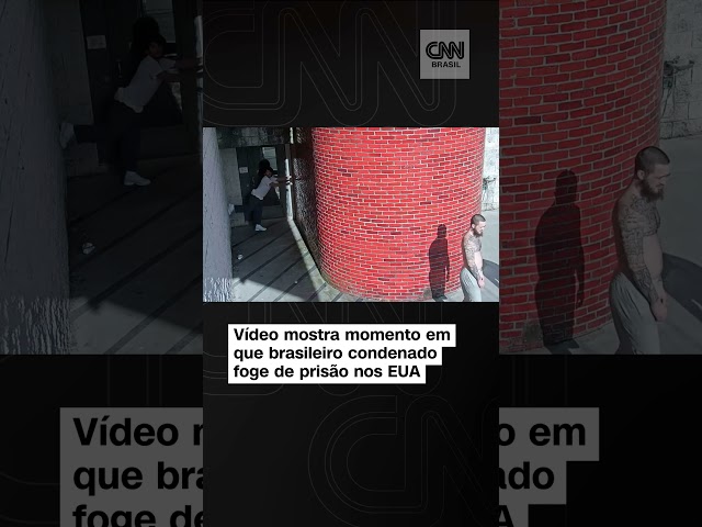 #Shorts - Vídeo mostra momento em que brasileiro condenado à prisão perpétua foge de prisão nos EUA