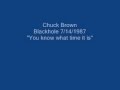 Chuck Brown Blackhole 7/14/1987 "You Know What Time it Is"