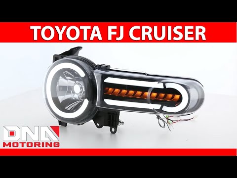 DNA Motoring 07-14 Toyota Fj Cruiser Black Clear Headlights