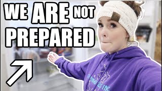 WE ARE NOT PREPARED!? | OUR FOOD STORAGE | Somers In Alaska