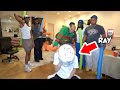 Chris Brown Plays Extreme Noodle Hitting Game With Kai Cenat Ray