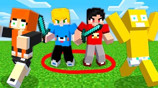 Sobrevivendo Dentro do CÍRCULO VERMELHO no Minecraft!