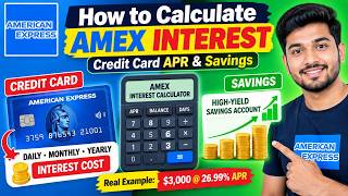 How to Calculate AMEX Interest (Credit Card APR & Savings)