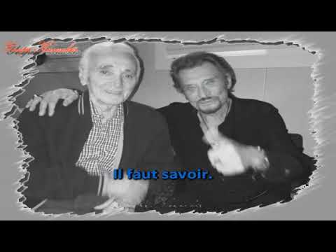 Karaoké - Charles Aznavour & Johnny Hallyday - Il faut savoir - Duo
