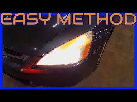 How to Replace a Low Beam Headlight Bulb on a Honda...