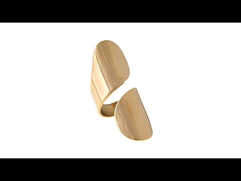 Stately Steel Wraparound Stainless Steel Knuckle Ring