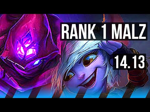 MALZAHAR vs TRISTANA (MID) | Rank 1 Malz, 5/3/10 | EUNE Challenger | 14.13