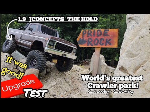 Traxxas trx4 hightrail 1.9 jconcepts the hold tested at Crawler County Ford ranger F150. 👍