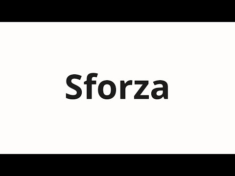 How to pronounce Sforza