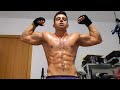young bodybuilder showing his perfect muscle | muscle worship | flexing