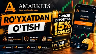 Amarkets brokeridan ro'yxatdan o'tish Brokerdan xisob ochish 