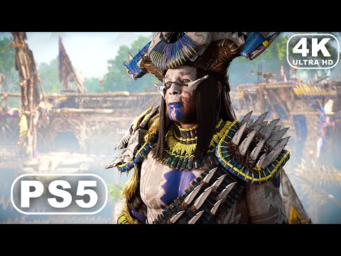 Horizon Forbidden West PS5 - Chief Hekarro is ready to begin the Kulrut (4K ULTRA HD PS5) Horizon