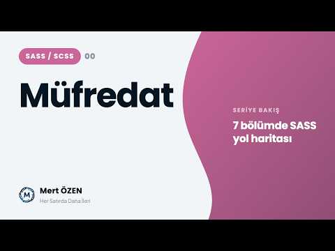 SASS (SCSS): Müfredat