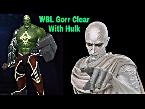80 Level Hulk Clear WBL Gorr With 16% Pierce Damage And Rage - Marvel Future Fight