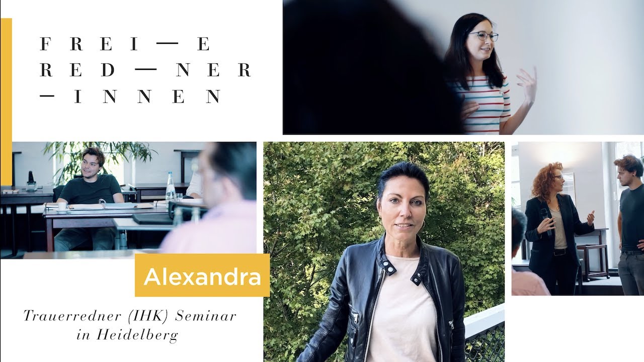 Alexandra berichtet vom Trauerredner (IHK) Seminar I Freie Redner Ausbildung