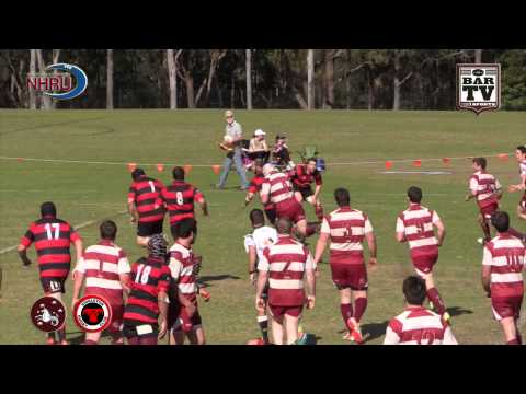 2015 NHRU Round 18 Premier 2 Highlights - University v Singleton