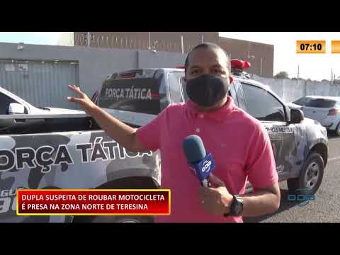 Dupla suspeita de roubar motocicleta é presa na zona norte de Teresina 29 10 2020