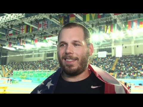 Istanbul 2012 Mixed Zone: Ryan Whiting USA