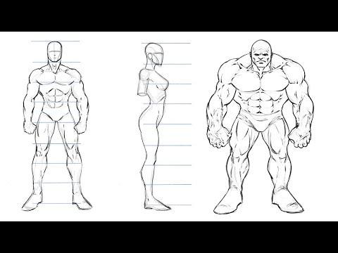 How to Draw Comic Book Characters - Studying...