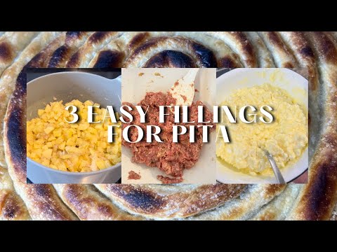 3 EASY FILLINGS FOR YOUR PITA! Must watch …