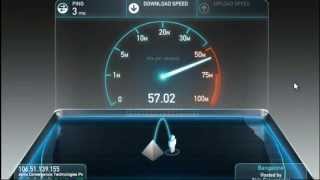 preview picture of video 'Fastest internet speed in India Bangalore'