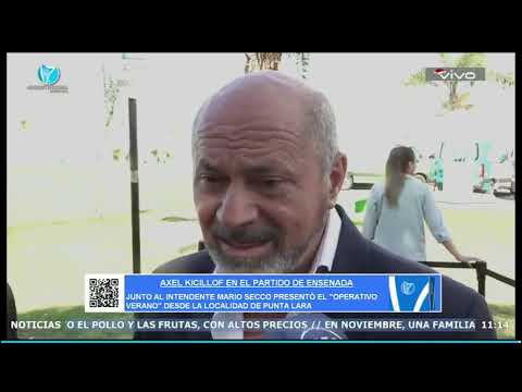 AXEL KICILLOF EN EL PARTIDO DE ENSENADA.