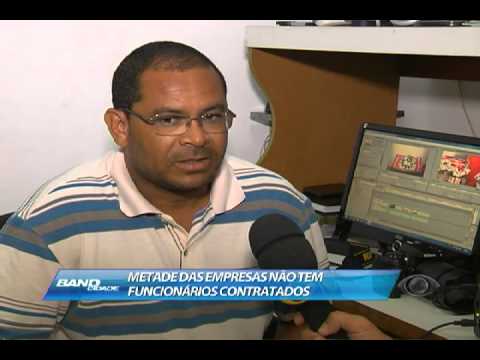 BAND CIDADE SALVADOR - Metade das empresas do Brasil não tem funcionários contratados