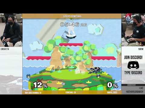 Bay Area Rumble IV (LF): NMW (C. Falcon) vs Umarth (Marth)