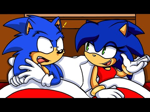 SONICA & MOVIE SONIC SLEEP TOGETHER! - [Sonic Comic Dub]
