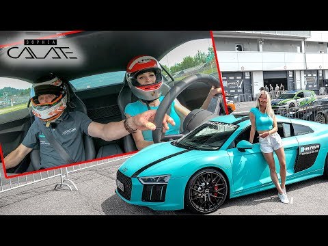 Blondine am Steuer Ungeheuer?! Nürburgring mit dem R8 RWS!