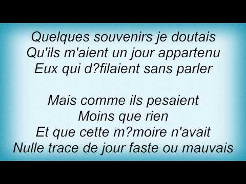 Dominique A - La Memoire Neuve Lyrics