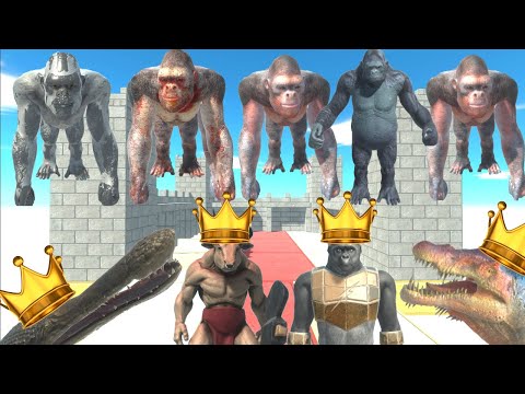 KING SPINO + GHOR + KOZAROG + MACHIMOSAURUS REX + MINOTAUR VS GORO SIXET BROTHERS + X6 PRIMATES ARBS