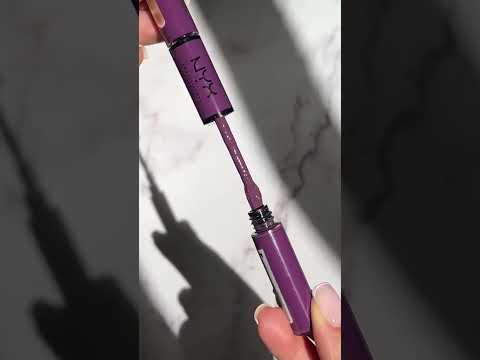 TRANSFER PROOF GLOSSY PURPLE LIPSTICK - NYX SHINE LOUD