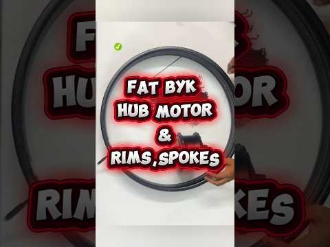 Fat Bike Rim and Hub Motor Combo product demo video