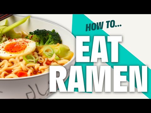 HOW TO EAT RAMEN PROPERLY  🍜 (FOOD HACKS)