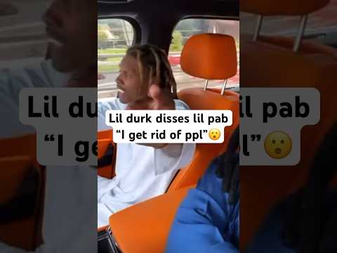 Lil durk throws shots at Lil pab 😬😬👀 #lildurk #shorts #fyp