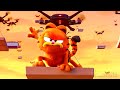 Garfield Salva A Su Padre Con Pizzas Y Drones Garfield Fuera De Casa Clip En Español