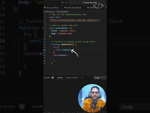 🚀 Fetch API PUT Interview Question 🌐 #codewithkg #coding #javascript