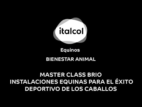 , title : 'BIENESTAR ANIMAL - Master Class Brio : Instalaciones equinas para el éxito deportivo de los caballos'