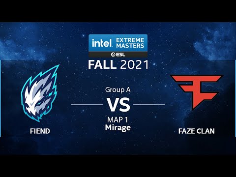 CS:GO - Fiend vs. FaZe Clan [Mirage] Map 1 - IEM Fall 2021 - Group A - EU