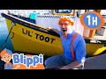 Riding In A Water Taxi Blippi Vehicles Learning Videos For Kids