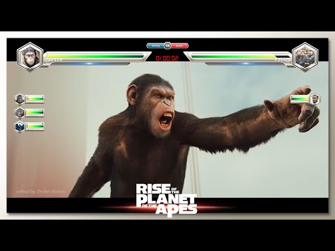 Apes vs Humans with Healthbars @ Bridge Battle | Part 2