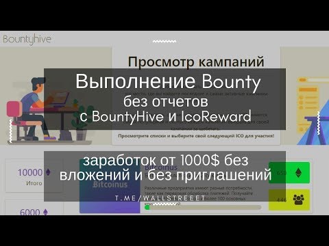 Bounty Hive│Как работать на площадке Bounty Hive