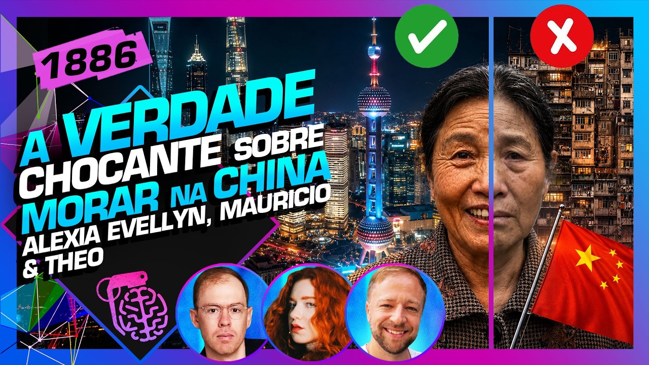 A VERDADE SOBRE MORAR NA CHINA: ALEXIA EVELLYN, MAURÍCIO E THEO - Inteligência Ltda. Podcast #1886