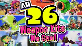 ALL 26 Weapon Sets We Saw in Splatoon 3: Mains, Subs, & Specials! (Demo Preview?!)